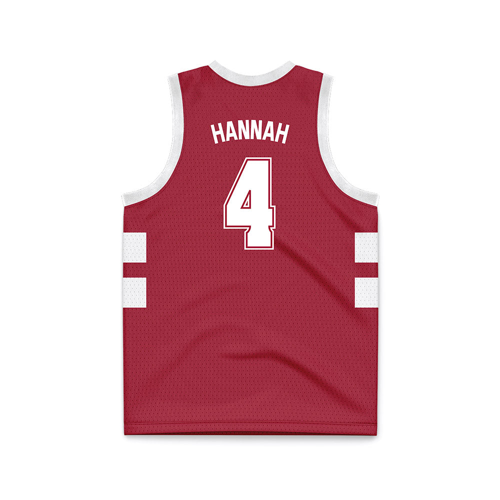Alabama - NCAA Men's Basketball : Davion Hannah - Basketball Jersey-1
