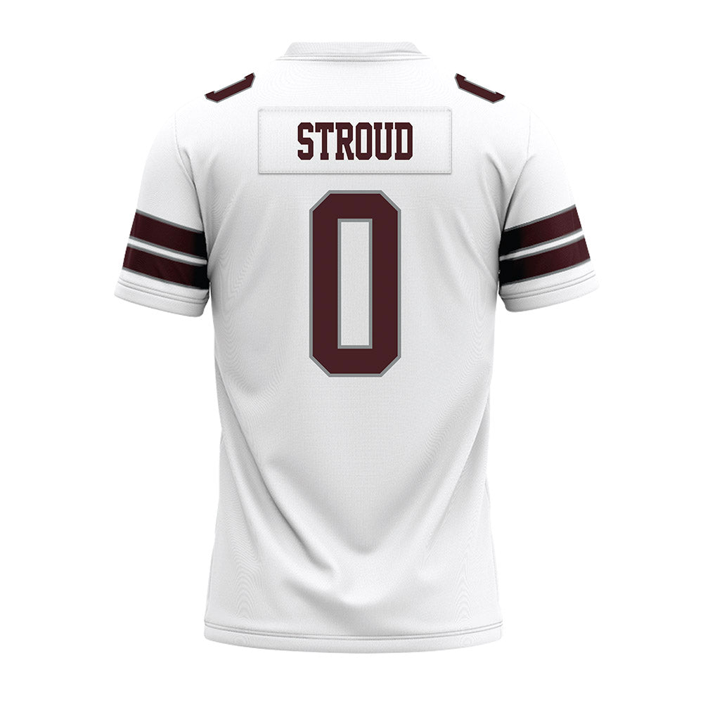 Montana - NCAA Football : Gabe Stroud - White Premium Football Jersey-1