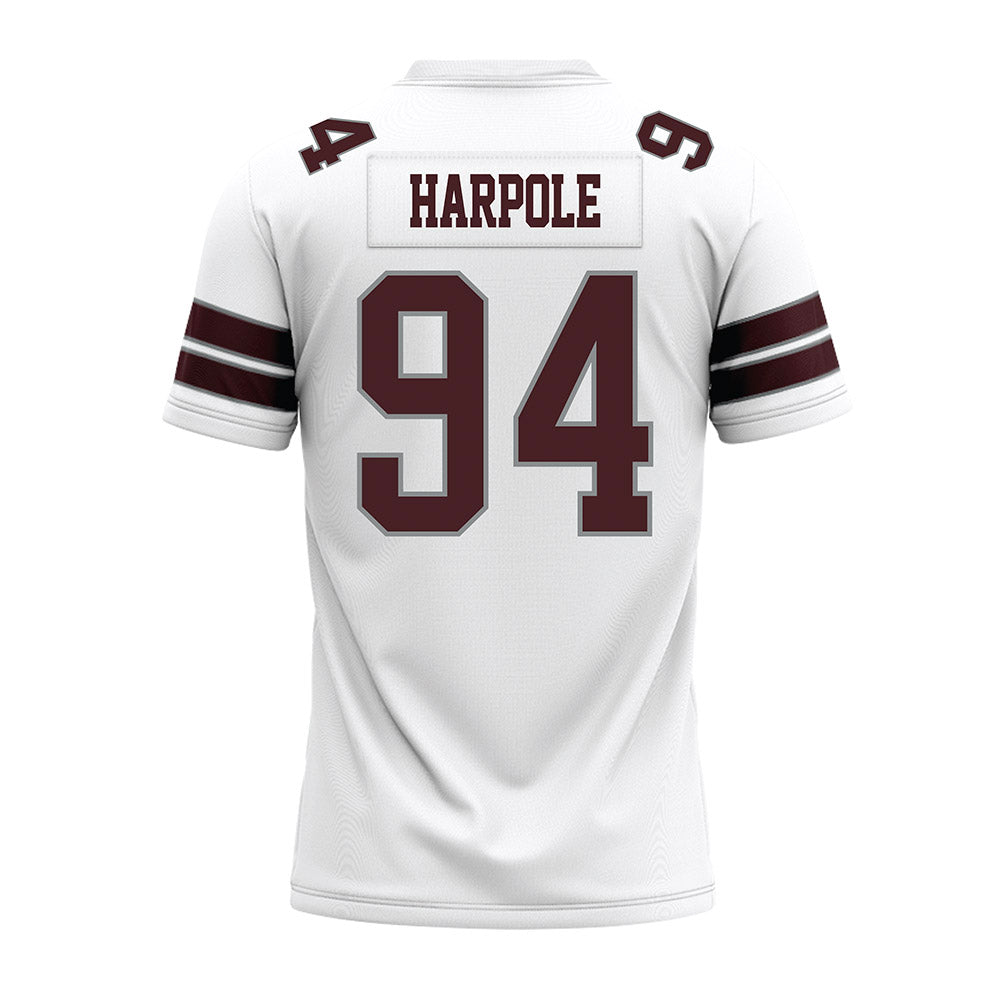 Montana - NCAA Football : Cole Harpole - White Premium Football Jersey-1
