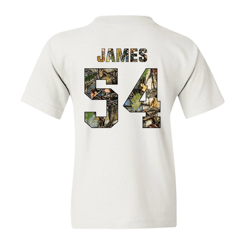 Alabama - NCAA Football : Jayvin James - Youth T-Shirt-1