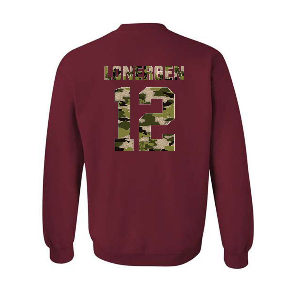 Alabama - NCAA Football : Dylan Lonergen - Tusk Camo Script A Crewneck Sweatshirt-1