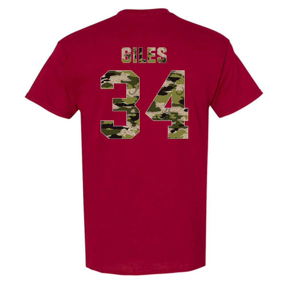 Alabama - NCAA Softball : Marlie Giles - Tusk Camo Script A T-Shirt-1