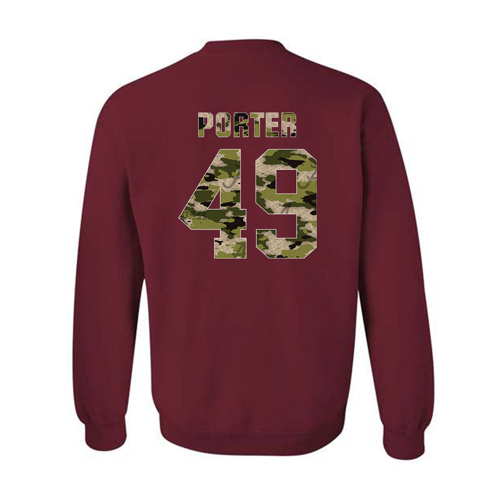 Alabama - NCAA Football : Jax Porter - Tusk Camo Script A Crewneck Sweatshirt-1