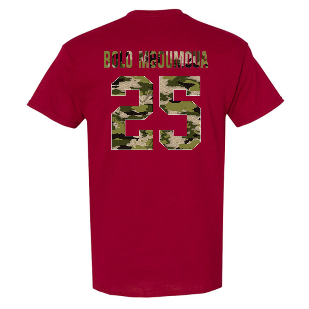 Alabama - NCAA Football : Steve Bolo Mboumoua - Tusk Camo Script A T-Shirt-1