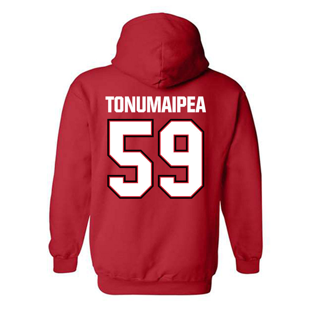 Minot State - NCAA Football : Mahonri Tonumaipea - Classic Shersey Hooded Sweatshirt-1