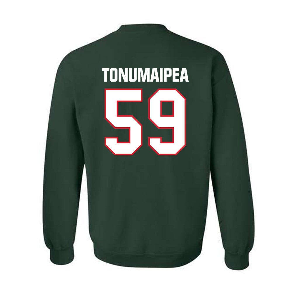 Minot State - NCAA Football : Mahonri Tonumaipea - Classic Shersey Crewneck Sweatshirt-1