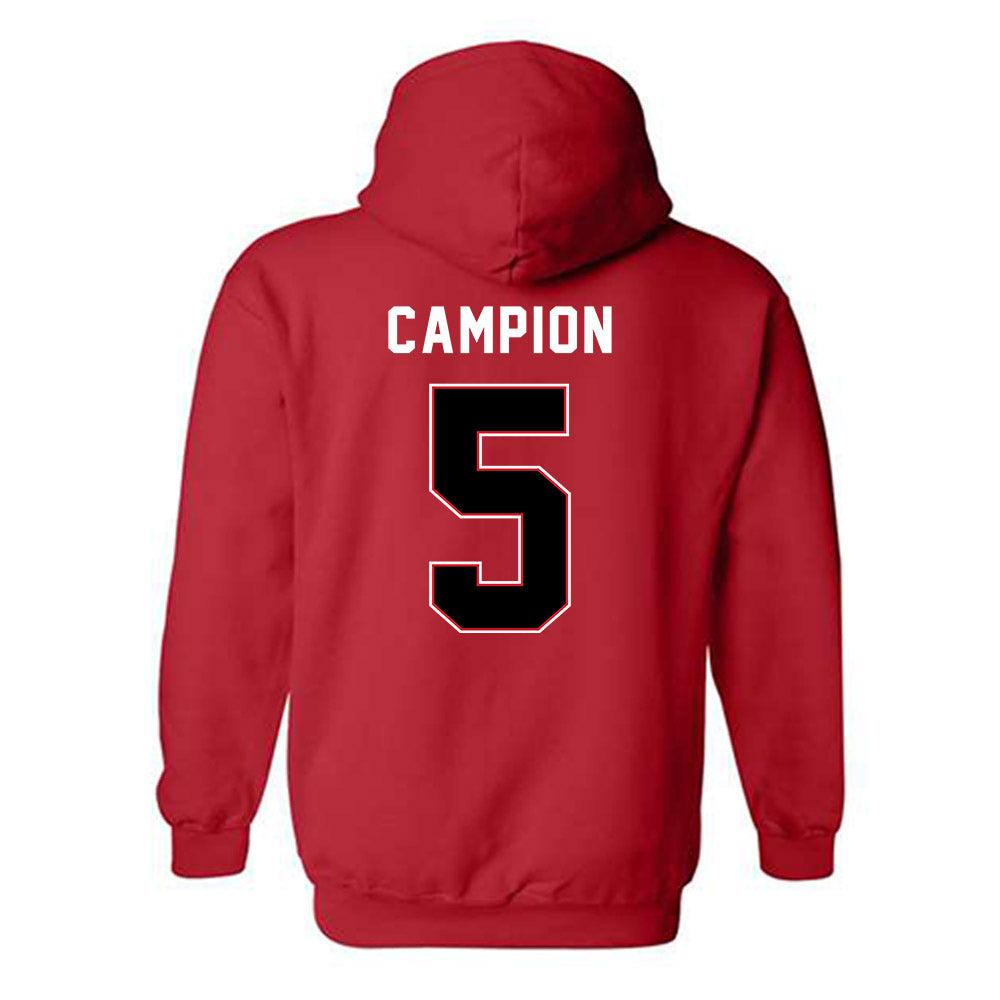SIUE - NCAA Men's Basketball : Jack Campion - Classic Shersey Hooded Sweatshirt-1