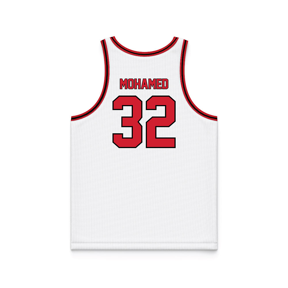 SIUE - NCAA Women's Basketball : Syanne Mohamed - White Basketball Jersey-1
