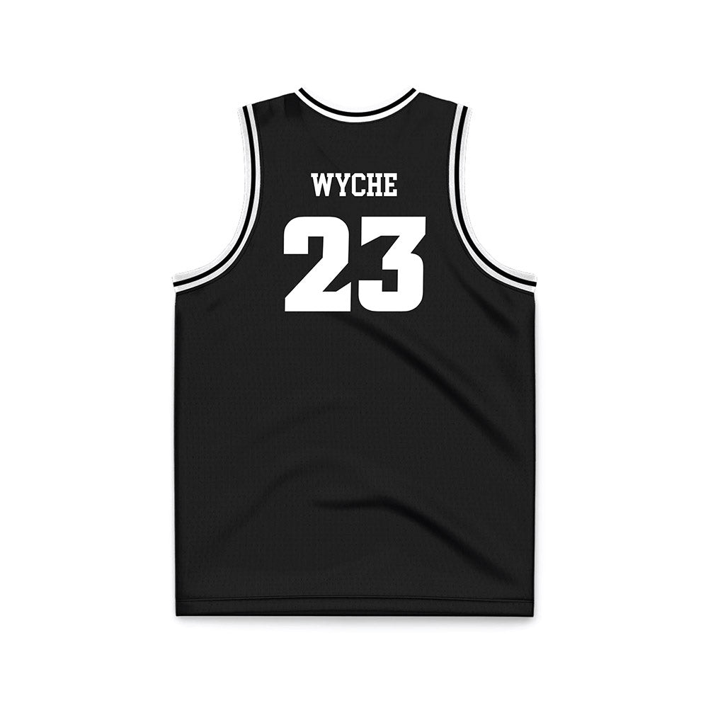VCU - NCAA Men's Basketball : Joshua Wyche - Black Basketball Jersey-1