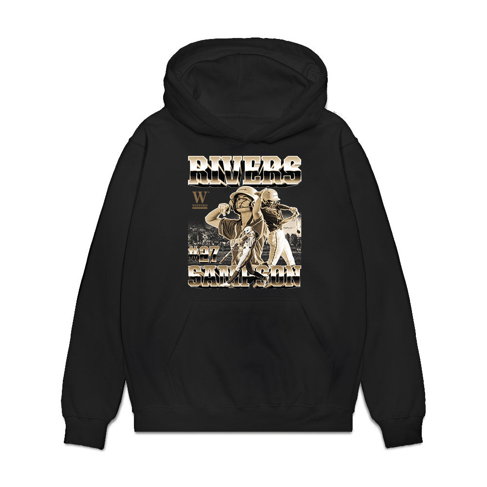 Wofford - NCAA Softball : Rivers Sampson - Collage Premium Hooded Sweatshirt-0
