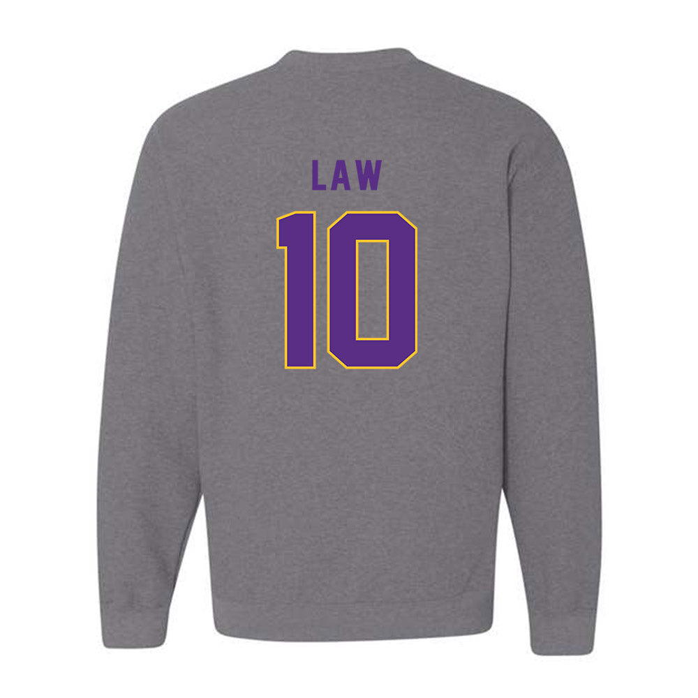 East Carolina - NCAA Football : Crews Law - Classic Shersey Crewneck Sweatshirt-1