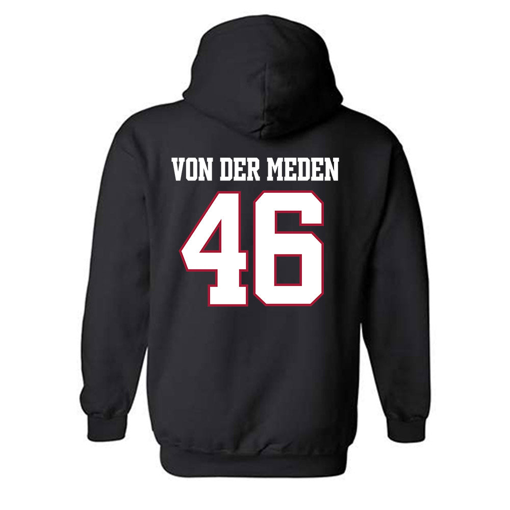 Arkansas - NCAA Football : Charlie von der Meden - Classic Shersey Hooded Sweatshirt-1