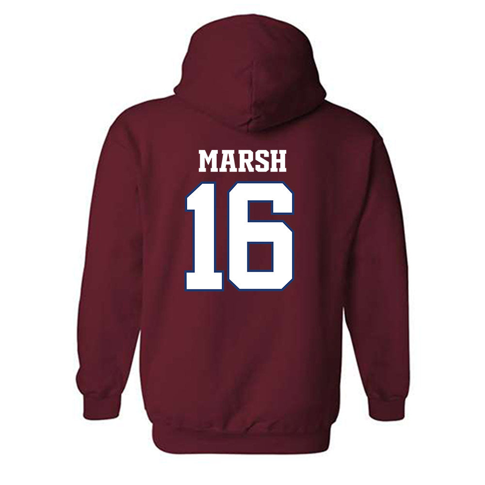 Arkansas - NCAA Football : Kourtlan Marsh - Classic Shersey Hooded Sweatshirt-1
