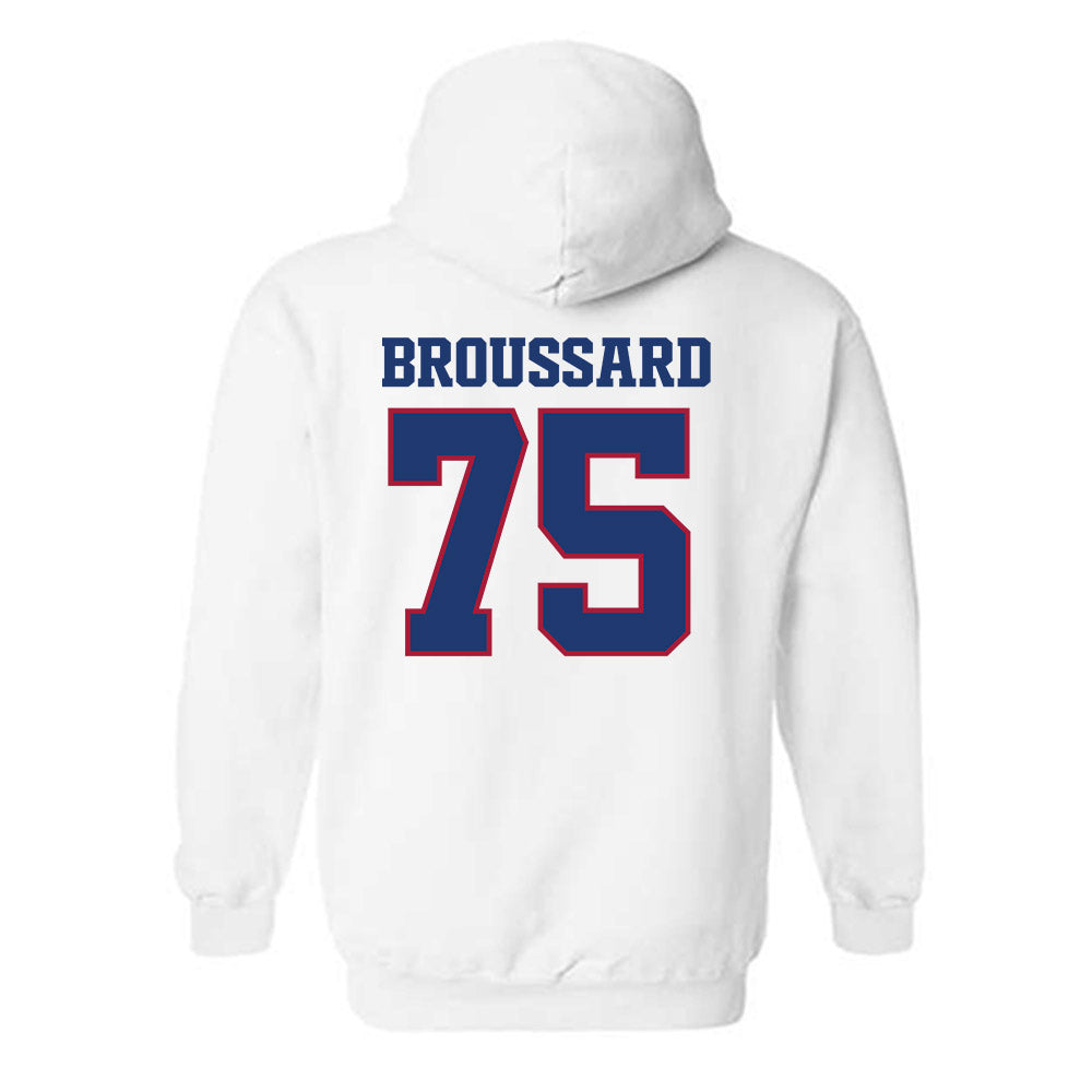 Arkansas - NCAA Football : Kavion Broussard - Classic Shersey Hooded Sweatshirt-1