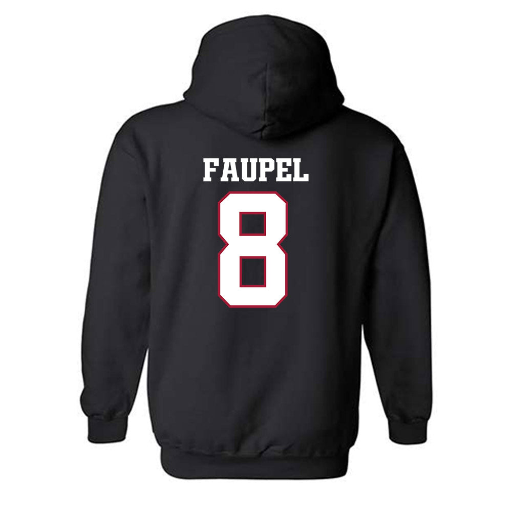 Arkansas - NCAA Football : Donovan Faupel - Classic Shersey Hooded Sweatshirt-1