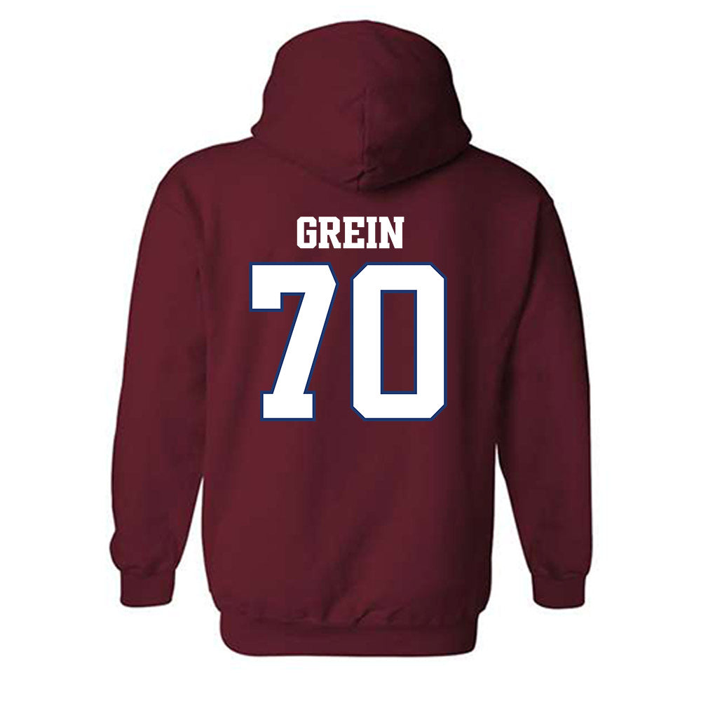 Arkansas - NCAA Football : Dan Grein - Classic Shersey Hooded Sweatshirt-1