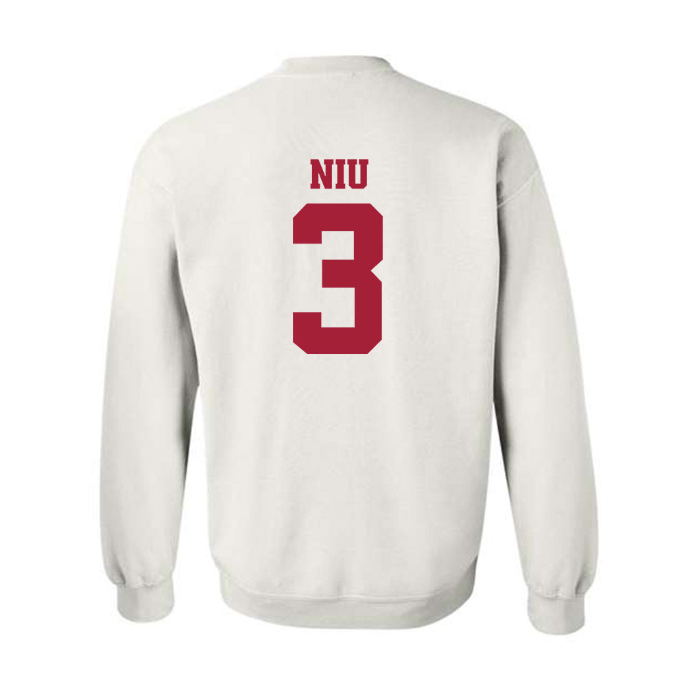 Arkansas - NCAA Women's Volleyball : Livia Niu - 30th Anniversary Crewneck Sweatshirt-1