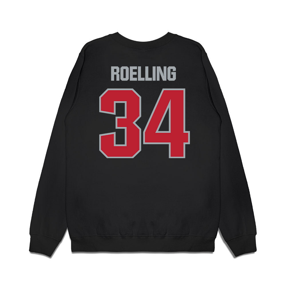 Georgia - NCAA Softball : Randi Roelling - Fleece Crewneck Sweatshirt-1