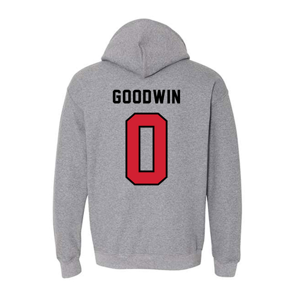 Northeastern - NCAA Men's Basketball : Josh Goodwin - Classic Shersey Hooded Sweatshirt-1