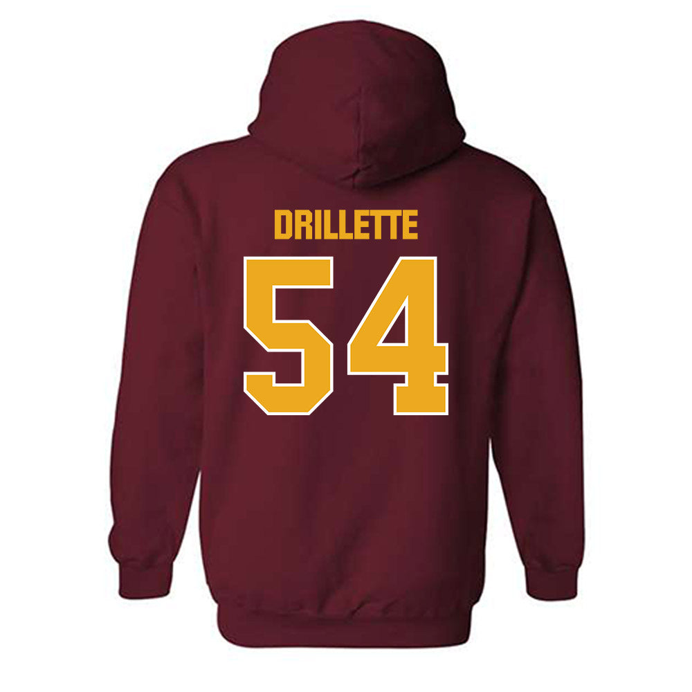 ULM - NCAA Football : Brett Drillette - Classic Shersey Hooded Sweatshirt-1