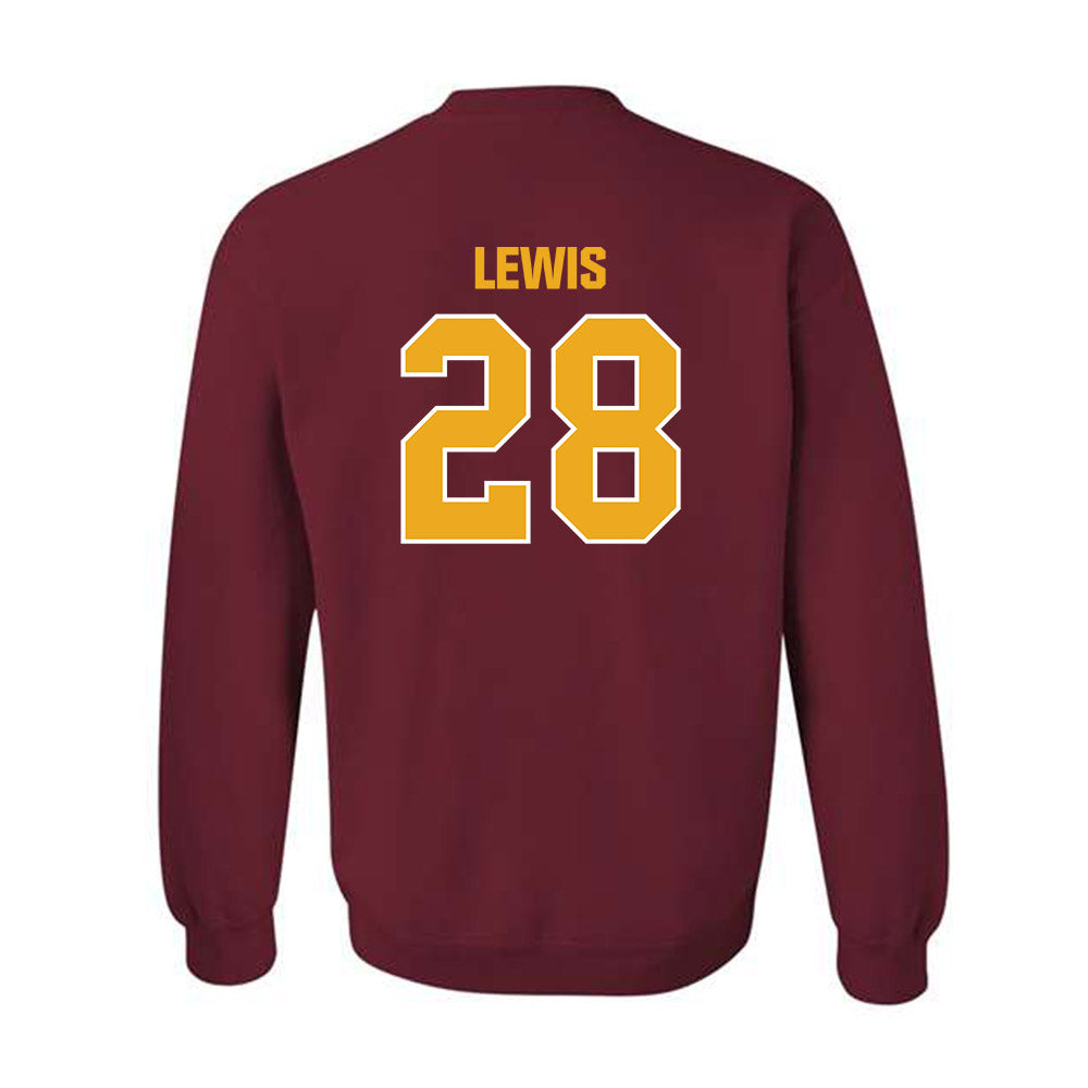 ULM - NCAA Football : Dorian Lewis - Classic Shersey Crewneck Sweatshirt-1