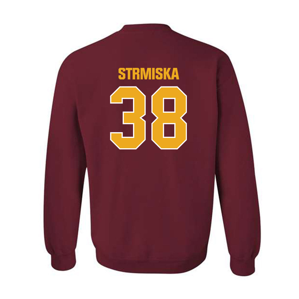 ULM - NCAA Baseball : Caleb Strmiska - Classic Shersey Crewneck Sweatshirt-1