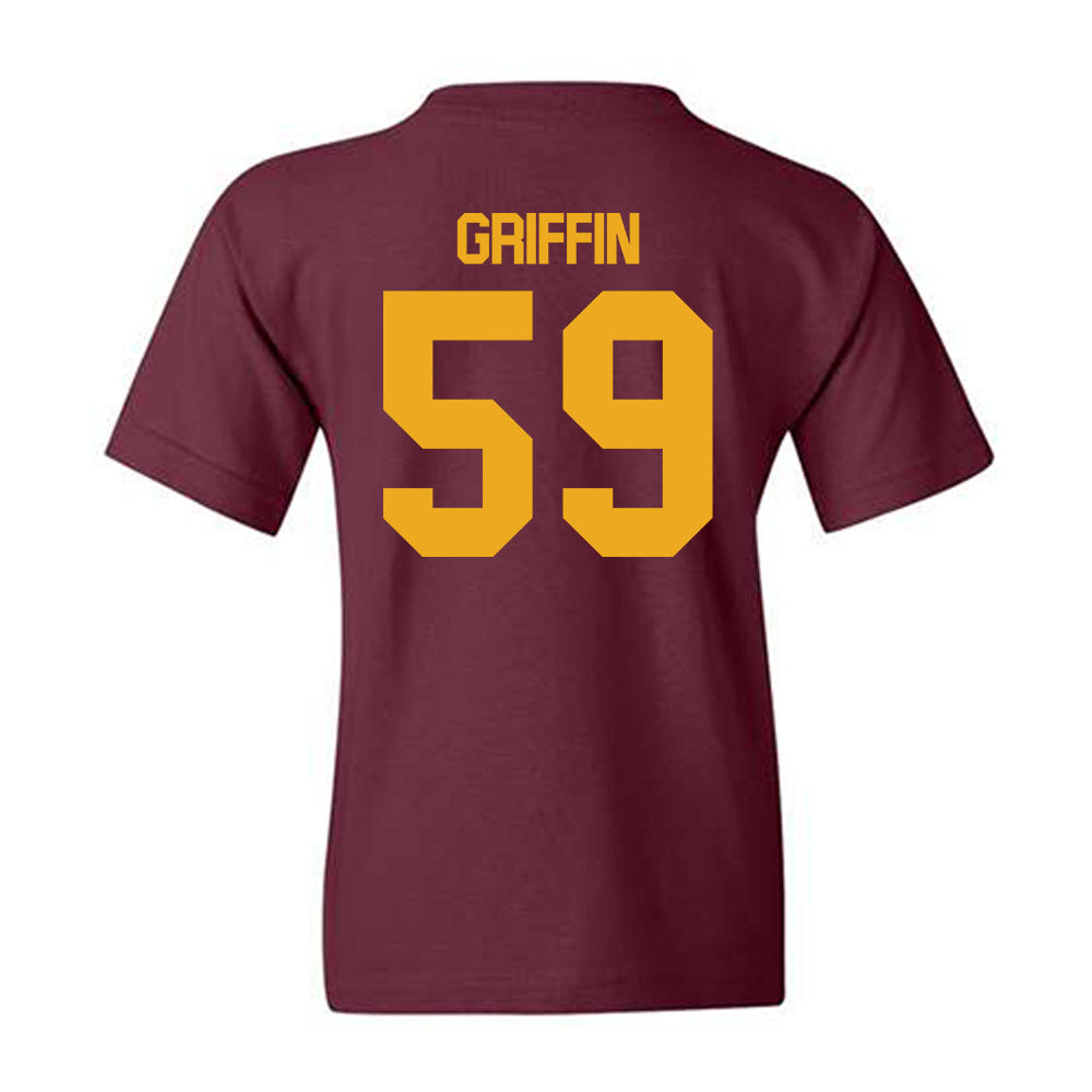 ULM - NCAA Football : Quentis Griffin - Classic Shersey Youth T-Shirt-1
