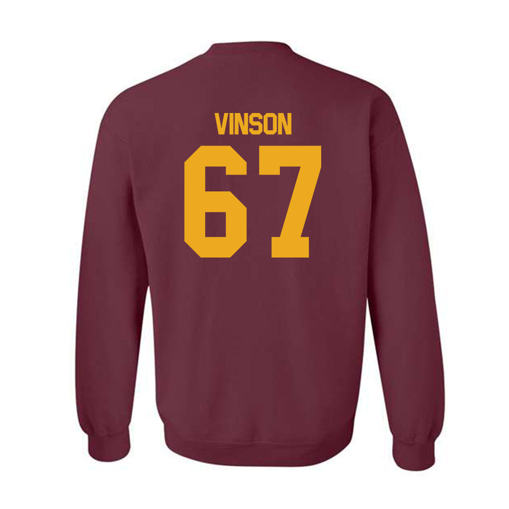 ULM - NCAA Football : Aj Vinson - Classic Shersey Crewneck Sweatshirt-1