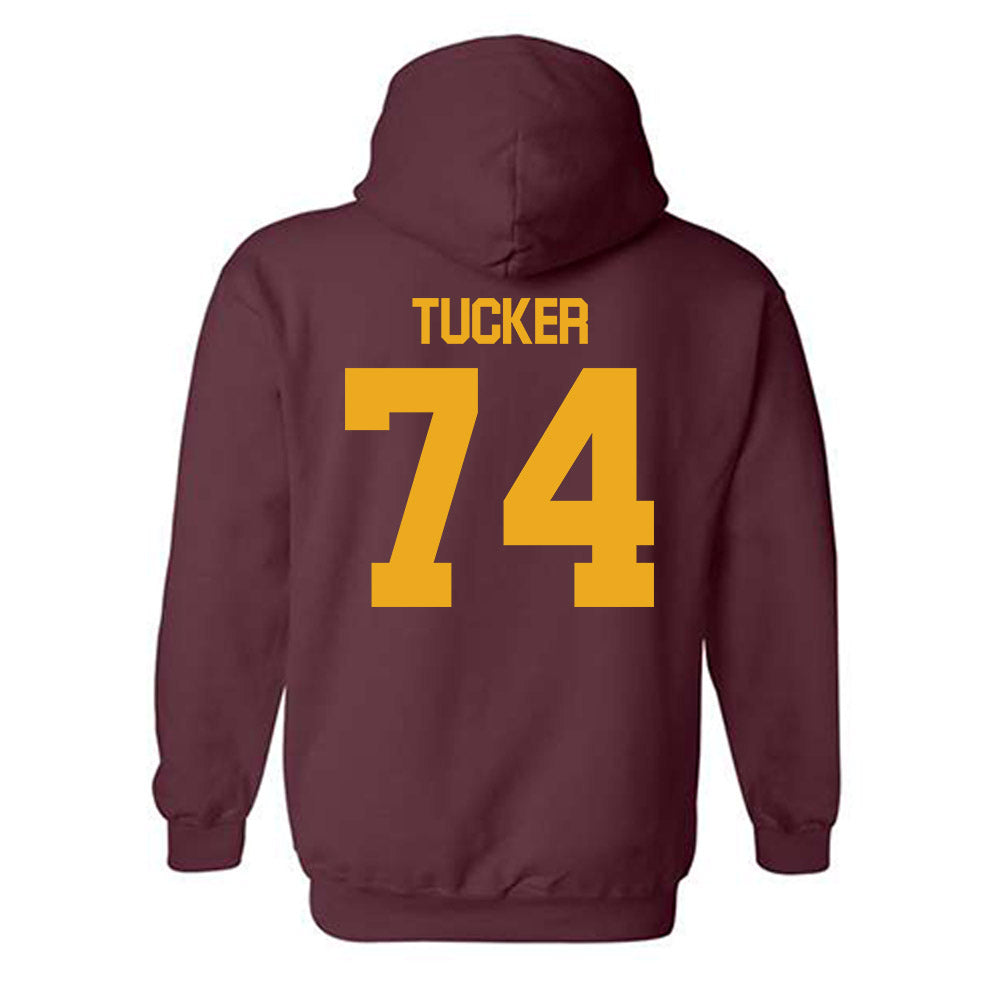 ULM - NCAA Football : Roscoe Tucker - Classic Shersey Hooded Sweatshirt-1