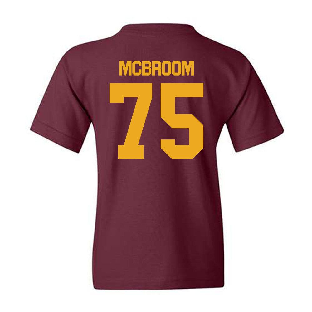 ULM - NCAA Football : Que McBroom - Classic Shersey Youth T-Shirt-1