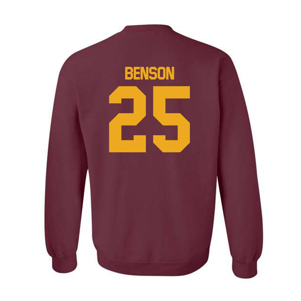 ULM - NCAA Football : Duke Benson - Classic Shersey Crewneck Sweatshirt-1