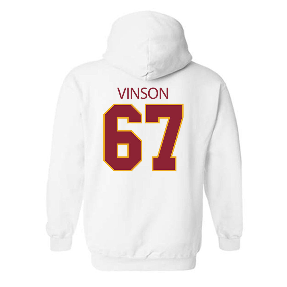 ULM - NCAA Football : Aj Vinson - Classic Shersey Hooded Sweatshirt-1