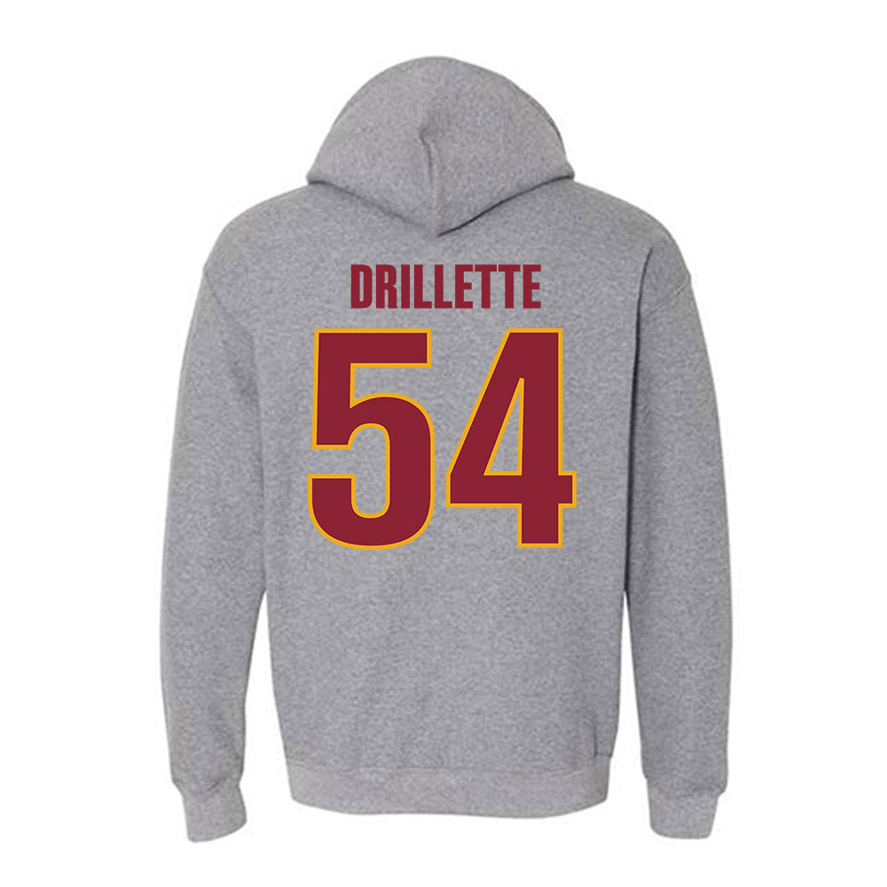 ULM - NCAA Football : Brett Drillette - Classic Shersey Hooded Sweatshirt-1