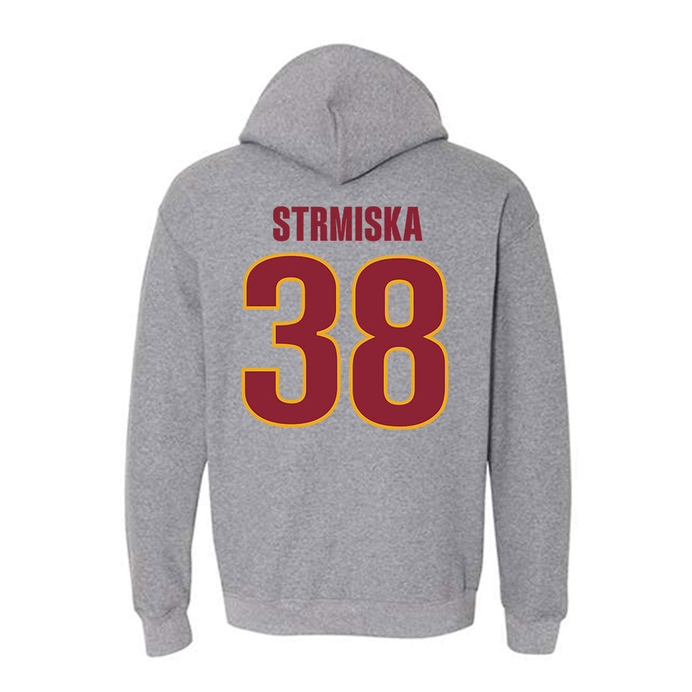 ULM - NCAA Baseball : Caleb Strmiska - Classic Shersey Hooded Sweatshirt-1