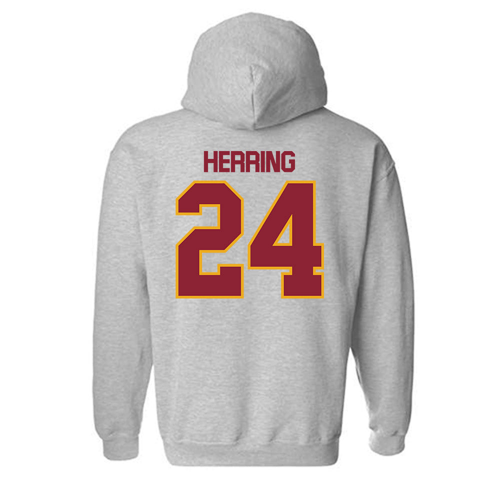 ULM - NCAA Football : Hagen Herring - Classic Shersey Hooded Sweatshirt-1