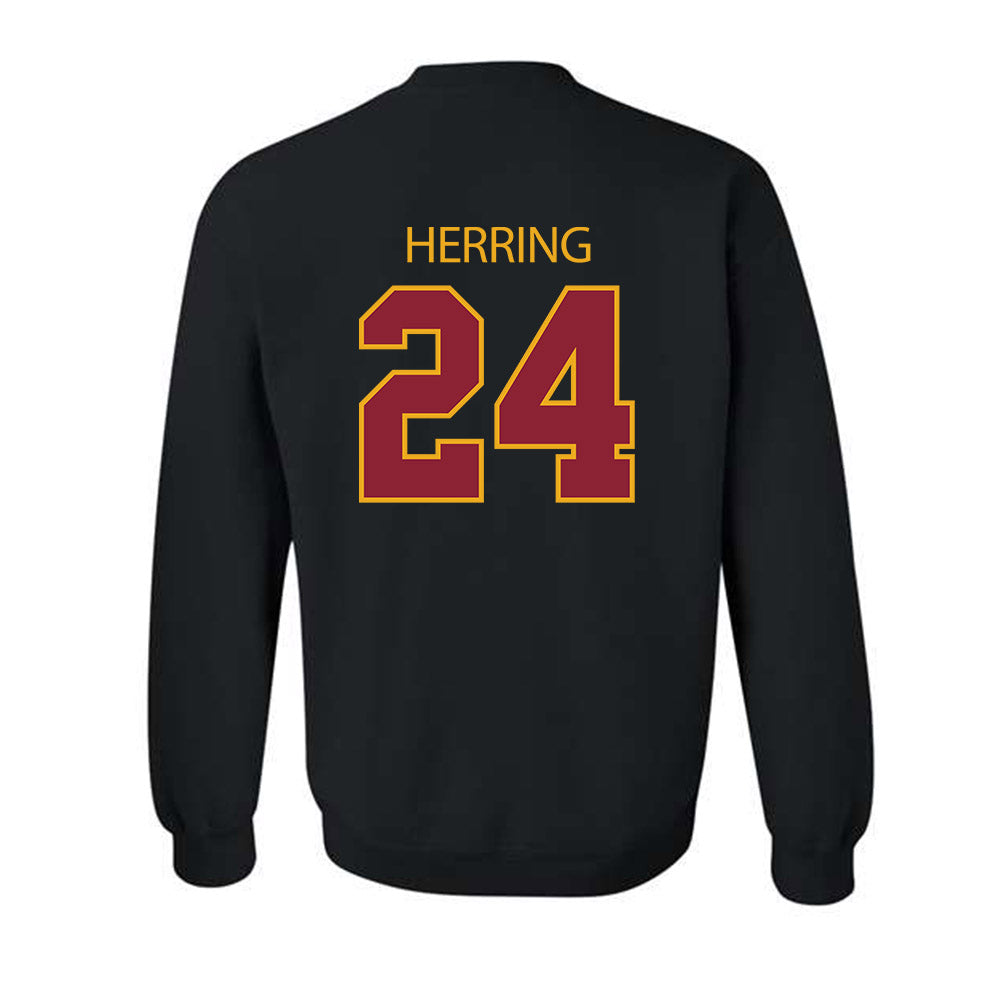 ULM - NCAA Football : Hagen Herring - Classic Shersey Crewneck Sweatshirt-1