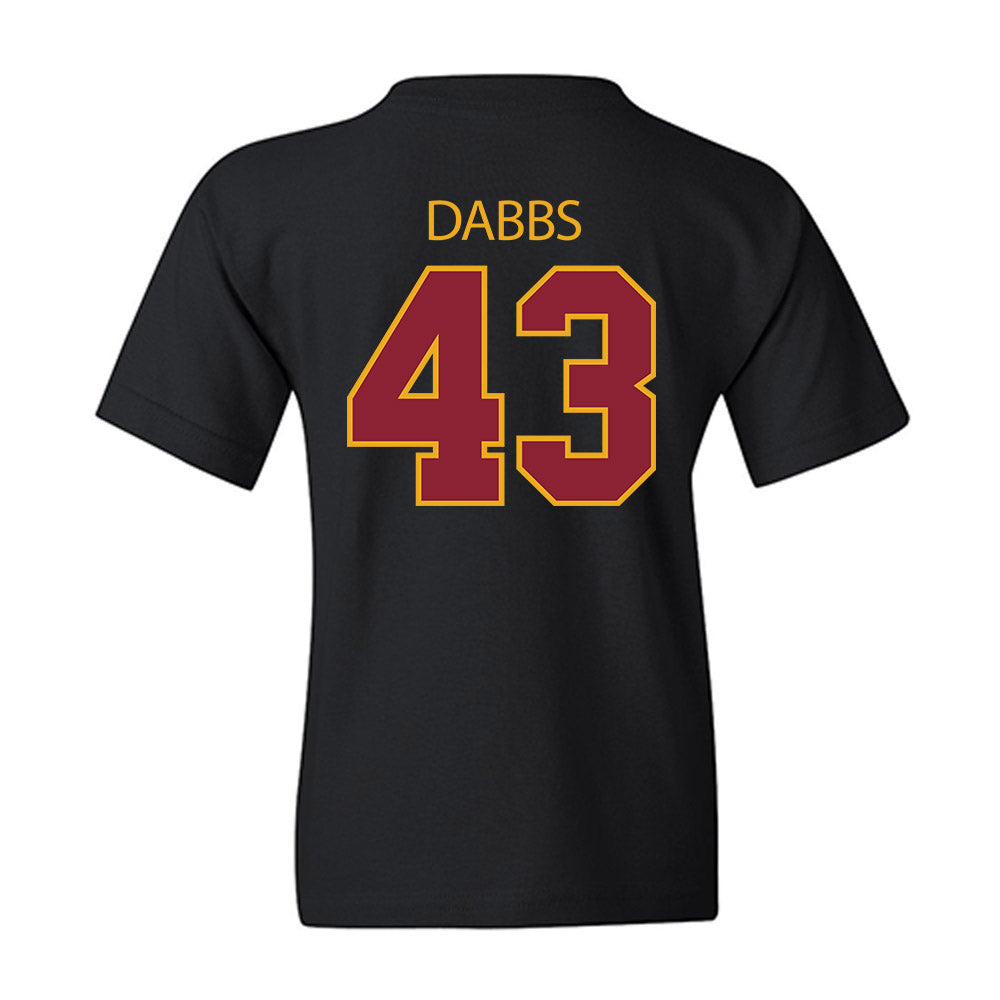 ULM - NCAA Baseball : Cash Dabbs - Classic Shersey Youth T-Shirt-1
