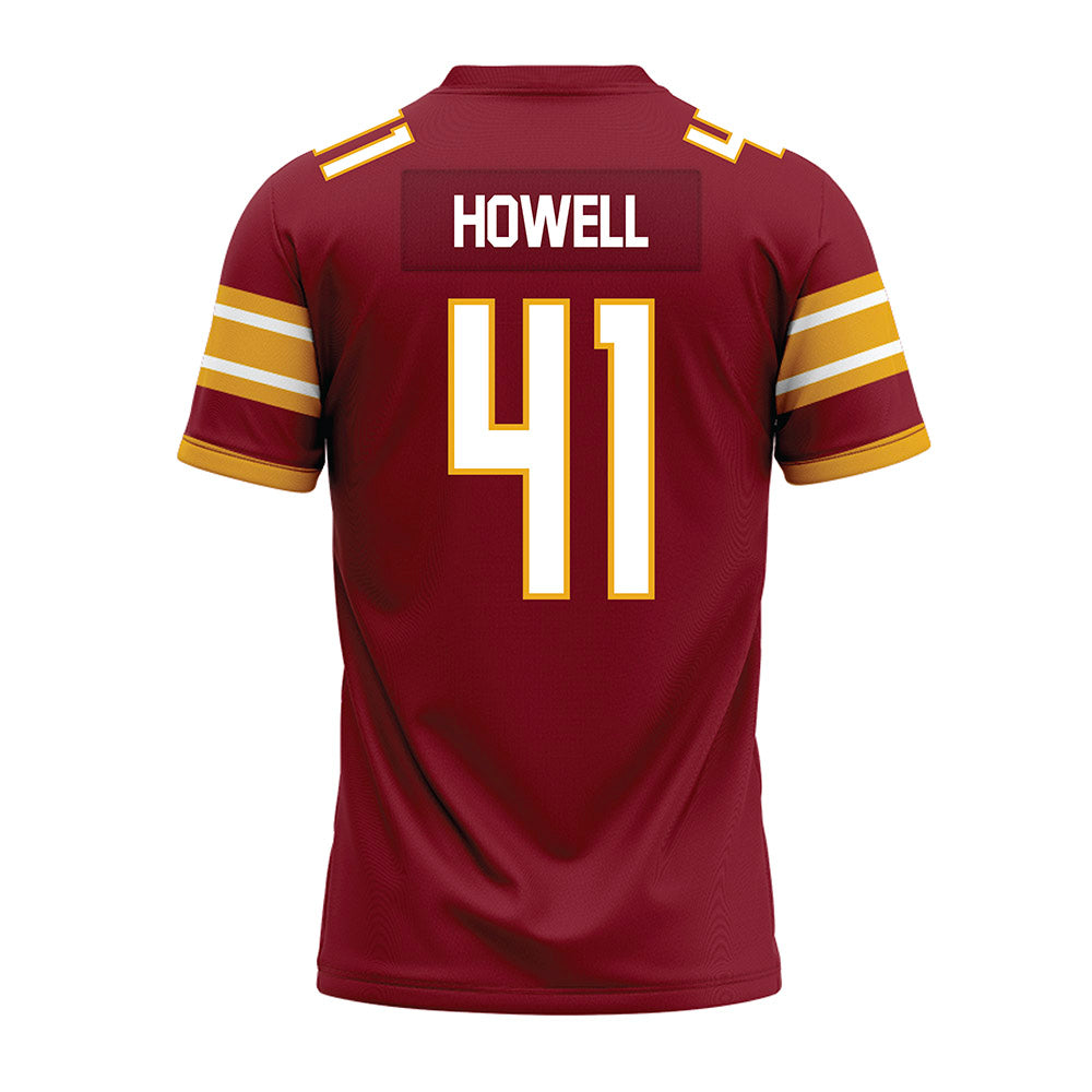 ULM - NCAA Football : Dylan Howell - Maroon Premium Football Jersey-1