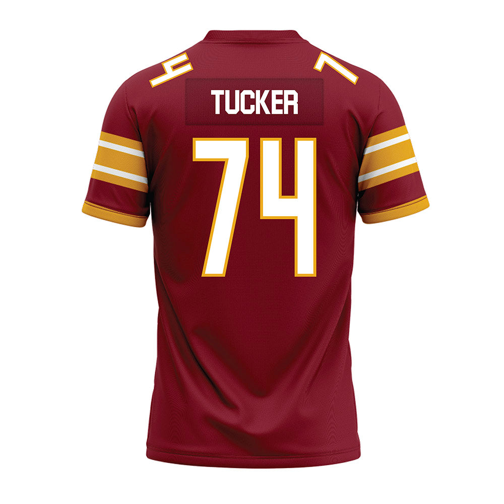 ULM - NCAA Football : Roscoe Tucker - Maroon Premium Football Jersey-1