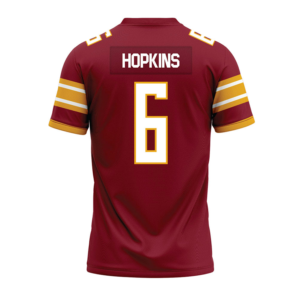 ULM - NCAA Football : Tyrese Hopkins - Maroon Premium Football Jersey-1