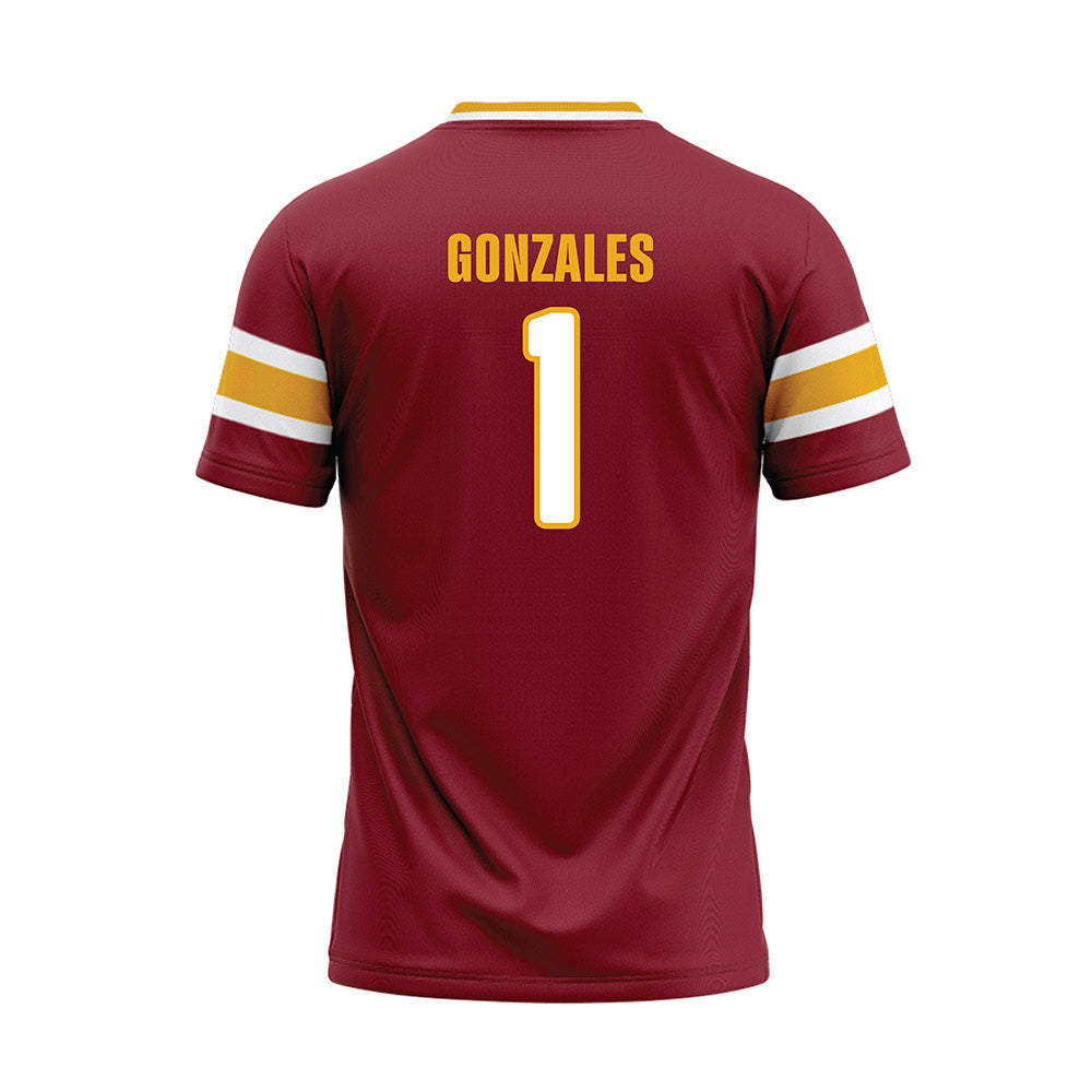 ULM - NCAA Softball : Cecilia Gonzales - Maroon Baseball Jersey-1