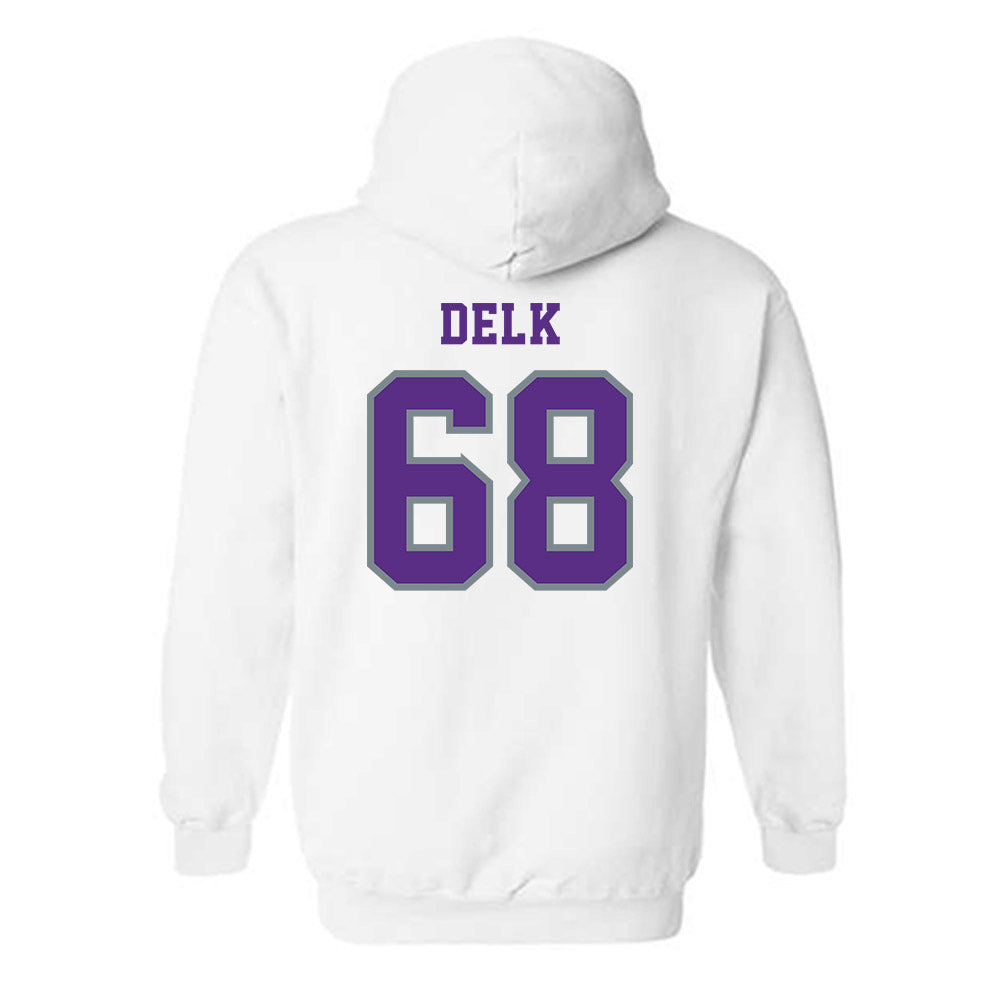 Central Arkansas - NCAA Football : Franklin Delk - Classic Shersey Hooded Sweatshirt-1