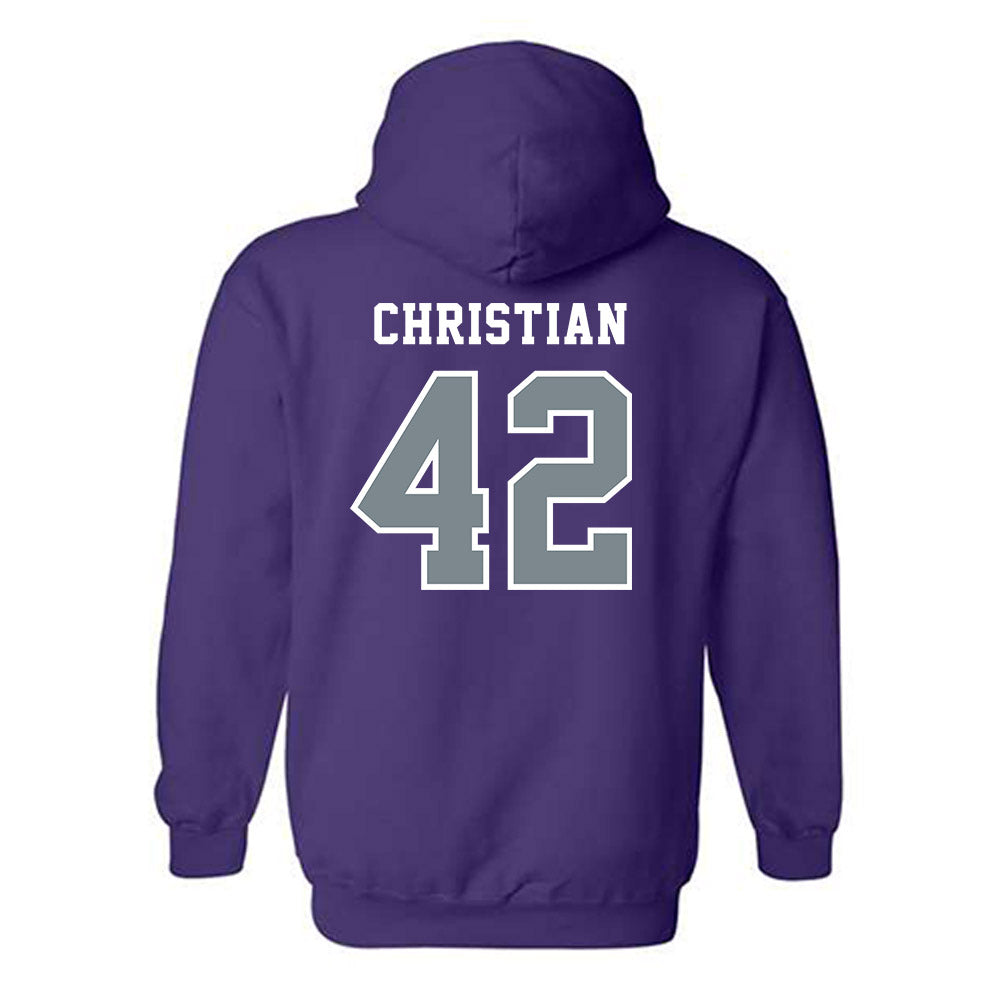 Central Arkansas - NCAA Softball : Renee Christian - Classic Shersey Hooded Sweatshirt-1