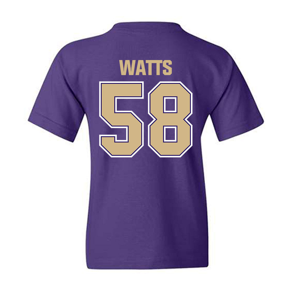 Washington - NCAA Football : Desean Watts - Classic Shersey Youth T-Shirt-1
