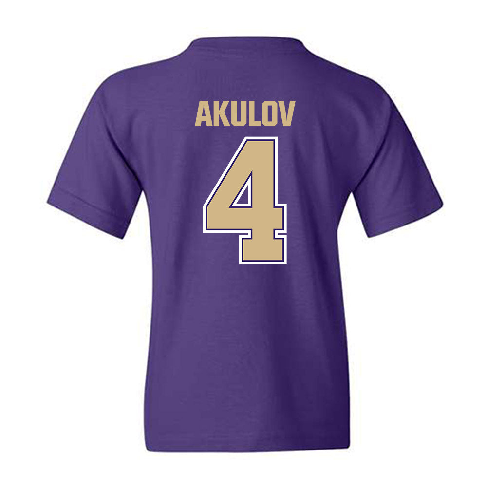 Washington - NCAA Men's Soccer : Egor Akulov - Classic Shersey Youth T-Shirt-1