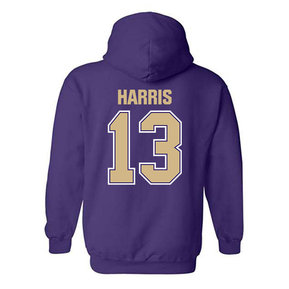 Washington - NCAA Football : Audric Harris - Classic Shersey Hooded Sweatshirt-1