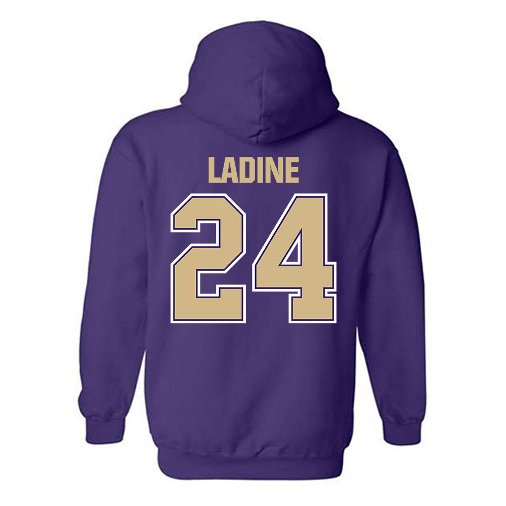 Washington - NCAA Women's Basketball : Elle Ladine - Classic Shersey Hooded Sweatshirt-1