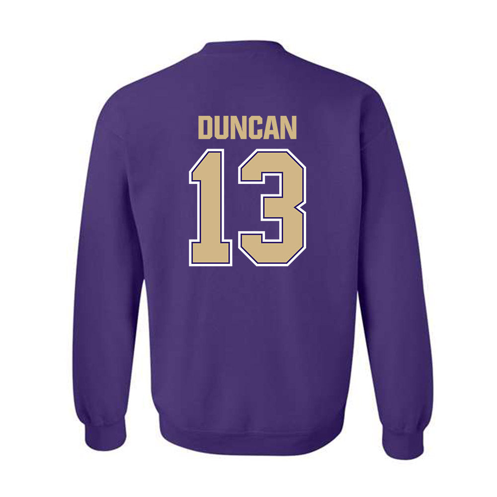 Washington - NCAA Football : Rahsjon Duncan - Classic Shersey Crewneck Sweatshirt-1
