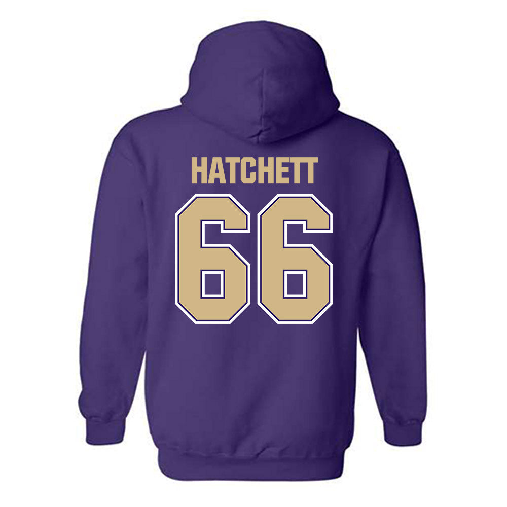 Washington - NCAA Football : Landen Hatchett - Classic Shersey Hooded Sweatshirt-1