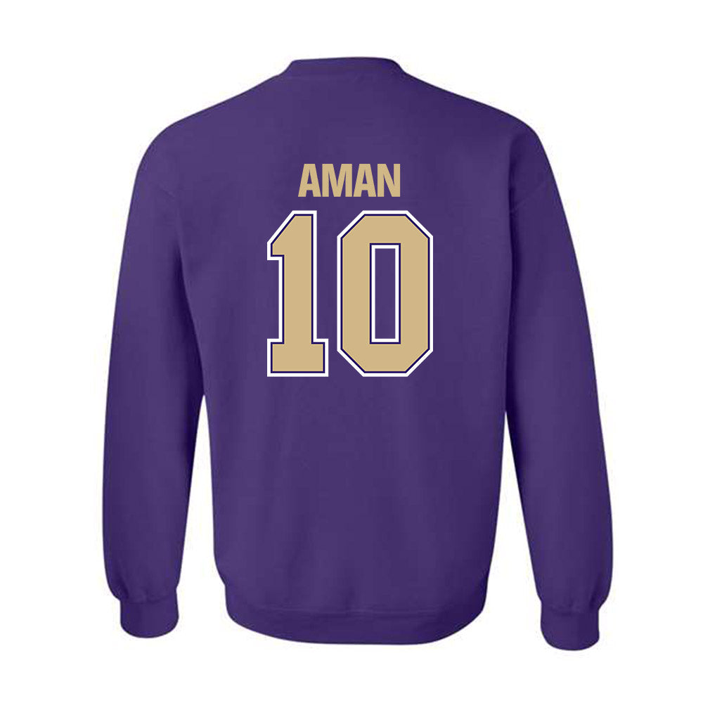 Washington - NCAA Men's Soccer : Richie Aman - Classic Shersey Crewneck Sweatshirt-1